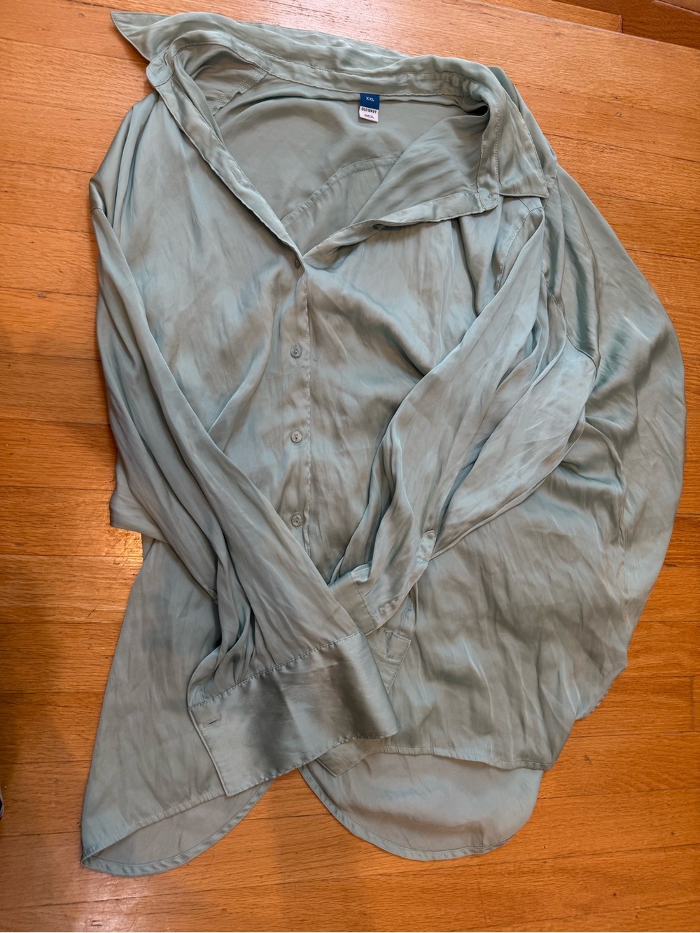 Old navy Light Sage Long-Sleeve Button-Up Shirt - Unbranded